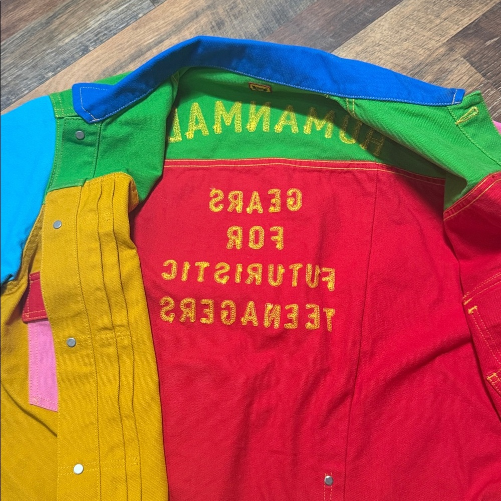 Human Made Crazy Patchwork Denim Trucker Jacket B… - image 8